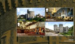 SG3921b 2017 Windsor Castle 4 x stamps