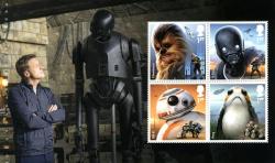 SG4008b  2017 Star Wars 4 x stamps includes Chewbacca