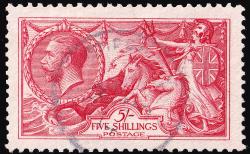 SG401 5/- Rose-Carmine - Fine Used (Cat. £250) (Spec: N66)