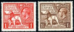 SG430-431 1924 British Empire Exhibition