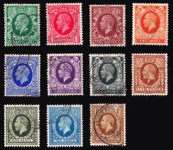 SG439-449 Set of 11 Dark Frames - Fine Used (Cat. £22.50)