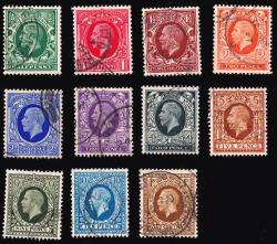 SG439-449 Set of 11 Dark Frames - Fine Used (Cat. £22.50)
