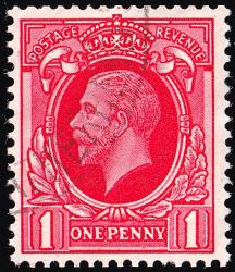 SG440C 1d Scarlet, Wmk sideways - Good Perfs - Fine Used (Cat. £12) (Spec: N50b) (Scott: 211a)