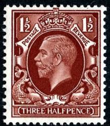 SG441 1½d Red-Brown *