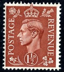 SG487 1½d Pale Red-Brown *