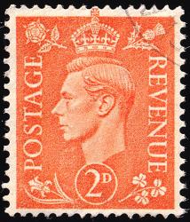 SG488A 2d Pale Orange, Wmk Sideways - Good Perfs - Fine Used (Cat. £20) (Spec: Q11b) (Scott: 261a)