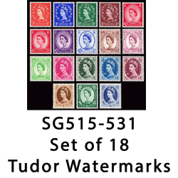 SG515-531 Set of 18 Tudor Watermark Wildings