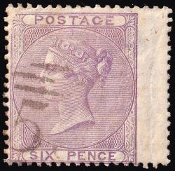 SG70 6d Pale Lilac - Fine Used (Cat. £90) - (Spec: J70, iii) (Scott: 27)