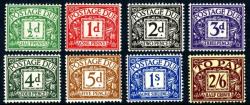 1937 Postage Due Set of 8 (SG:D27-D34)