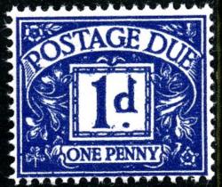 SG:D47  1955 1d violet blue
