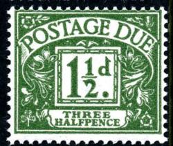 SG:D48  1955 1&frac12;d green