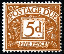SG:D52  1955 5d brown ochre