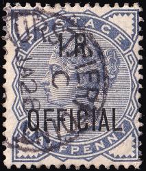 SGO5 ½d Slate Blue - Fine Used (Cat. £20) - (Spec: L2) (Scott: O3)