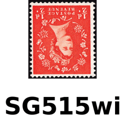SG 515wi ½d Wmk invert