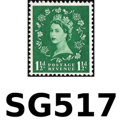 SG517 1½d Green