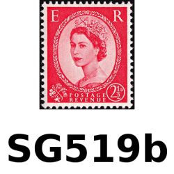 SG519b 2½d Carmine-Red, Type II