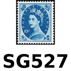 SG527 10d Prussian Blue