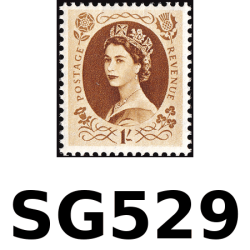 SG529 1/- Bistre Brown