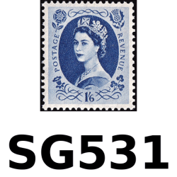 SG531 1/6d Grey-Blue