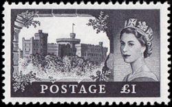 SG 598a £1 black