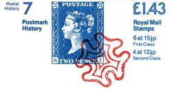 SG: FN6a £1.43p 2d Blue LM