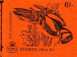 SG: QP42  6/- 1968 October Pied Woodpecker