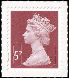 SG U2922 5p dull red brown M12L