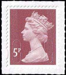 SG U2922 5p dull red brown M15L