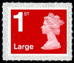 SG U3003 1ST large scarlet M18L with inverted printing on backing paper (backing not applicable with used)