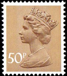 SG X921 50p brownish 2 band