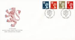 Scotland 1990 4 December 17p, 22p, 26p, 37p Edinburgh CDS Royal Mail Cover