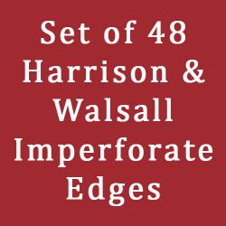 Set of 48 All Harrison & Walsall Imperfs