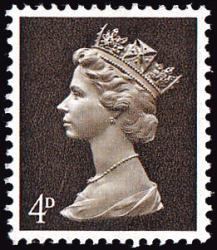 U13 (2) A 4d Deep Olive Brown, Centre Band, PVA, Head A (SG732)
