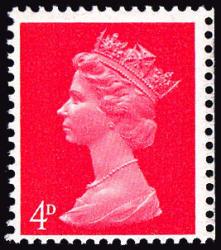 U16 4d Bright Vermilion, Left Band, PVA, Head B (SG734)