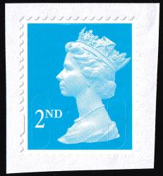 U2975 (FORGERY) 2nd Class, Comercially Used but Unfranked - as far as forgeries go, this has a very high production quality with a convincing iridescent overprint, given away by being back-to-front