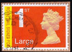 U3046 (FORGERY) 1st Large Signed For, Very Fine Commerically Used Postal Forgery. Convincing Forgery Until Overprint is Inspected