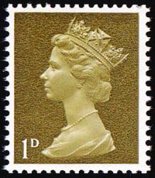 U3 1d Yellow Olive, Centre Band, PVA, Head B (SG725)