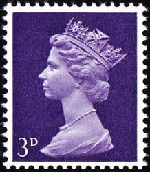 U9 (2) 3d Bluish Violet, Centre Band, PVA, Head A (SG729v)