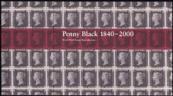 2000 Penny Black Royal Mail Reproduction Presentation Pack (Facsimile Block of 4)
