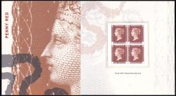 Penny Red Royal Mail Reproduction Presentation Pack (Facsimile Block of 4)