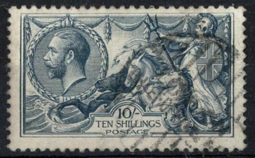 1918 10s Bradbury sg417 very fine used cat £175