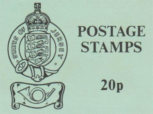 1983 20p Stamp Sachet Black on Blue Cover