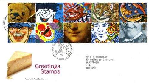 1991 Greetings Smiles (Addressed)