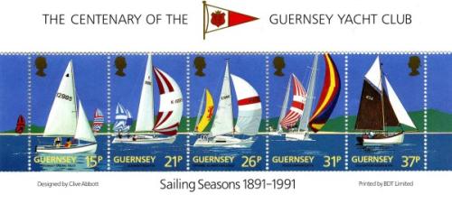 1991 Guernsey Yacht Club Centenary MS
