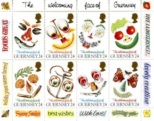 1995 Greetings Stamps, The Welcoming Face of Guernsey MS