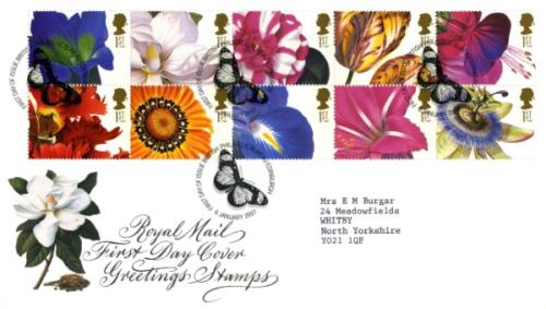1997 Greetings Flowers (Addressed)