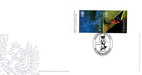 2000 26th May Millennium Booklet Pane SG2126ab