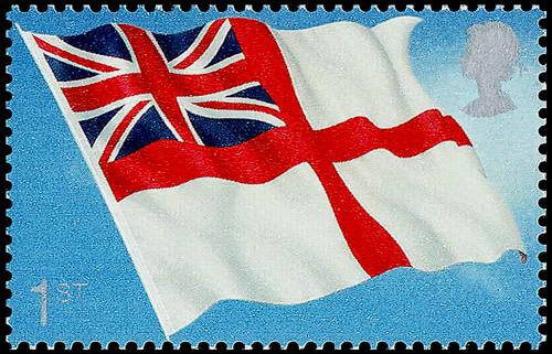 2001 White Ensign 1st Class, early print by Questa (SG2581)