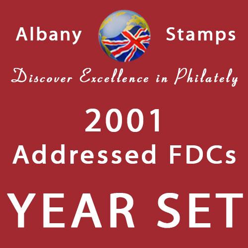 2001 Year Set of 14 Addressed Covers