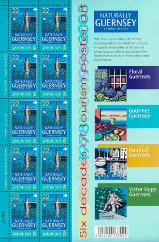 2003 22p Europa Poster Art Stamp Sheet